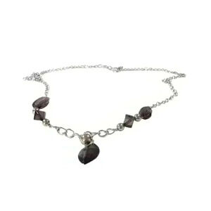 Women’s  necklace with black acrylic stones
